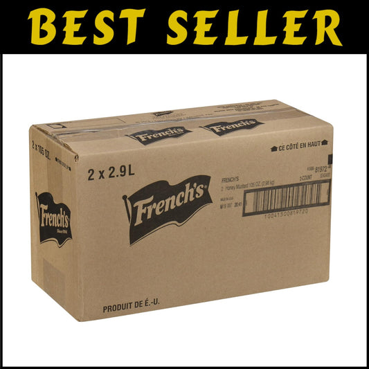 Sweet and Tangy Honey Mustard - 105 oz Containers, Versatile Flavor Enhancer