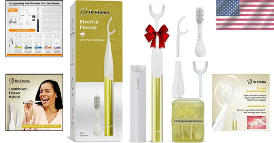 Electric Vibration Flosser Starter Kit: Advanced Gum Stimulation for Adults