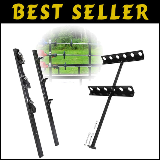Rust-Resistant 3 Place Weedeater Rack & Tool Organizer for Trucks and Trailers