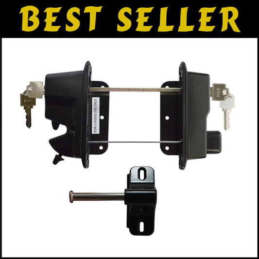Keystone 2-Sided Lockable Zinc Diecast Gate Latch - Keyed Alike Convenience