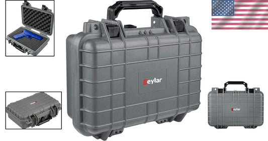 Secure Stackable Hard Gun Case - Waterproof, Crushproof, and TSA Compliant