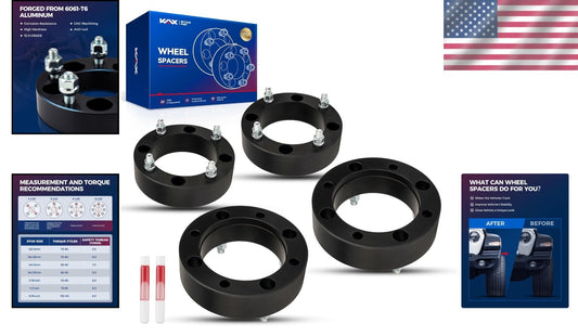 Forged Aluminum 4x156 ATV Wheel Spacers, 2 Inch Thick for Improved Stability