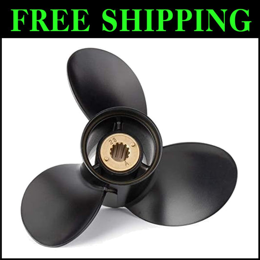 Lightweight Aluminum Propeller 10 3/8x13 for Mercury Engines – 13 Spline Tooth