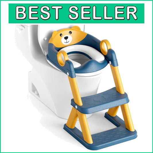 Child-Friendly Potty Training Seat with Stable Step Stool - Perfect for Toddlers