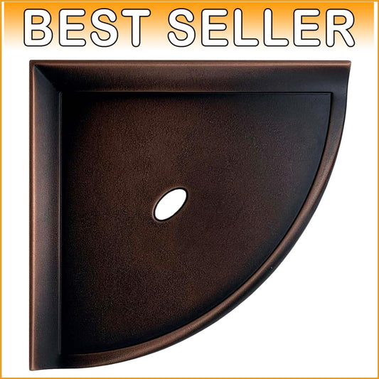 8" Corner Shower Shelf - Retro Fit Wall-Mounted Organizer in Oil Rubbed Bronze