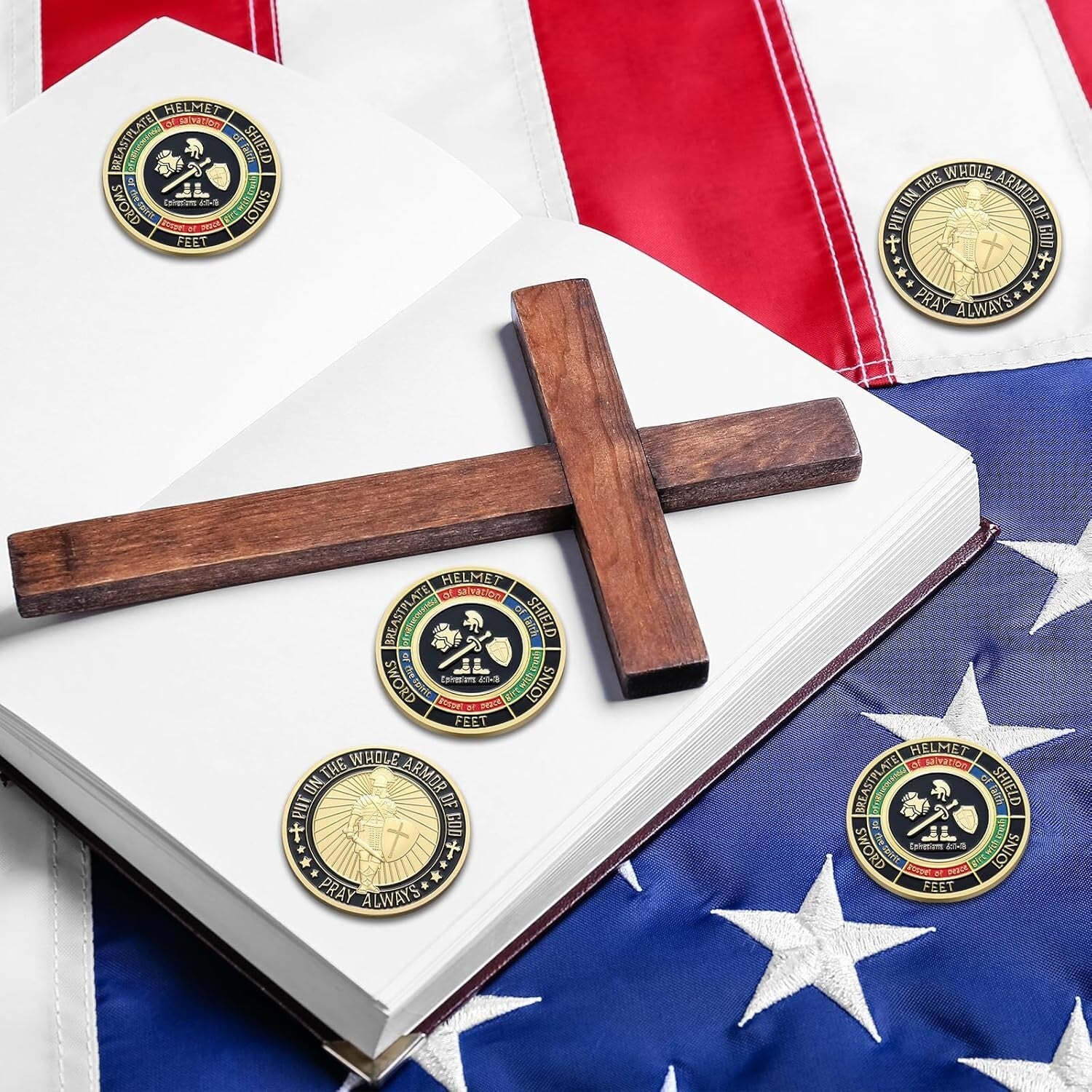 20 Pcs Armor of God Commemorative Coins - Perfect Christian Gifts & Collectibles
