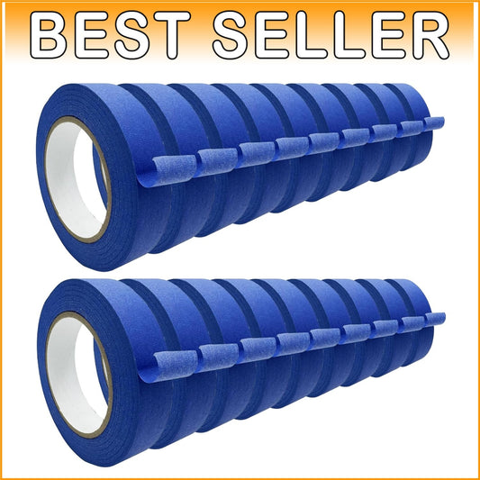 18-Pack Blue Masking Tape - 0.94in Acclaimed Medium Adhesion Tape for Painting