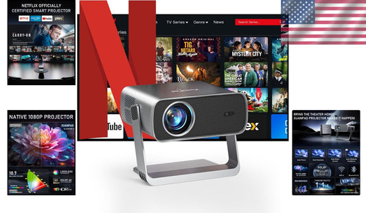 Next-Gen Projector with Built-In WiFi, Dolby Audio & Easy Setup Features