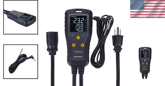Versatile Digital Temperature Monitor with LCD for Home Brewing & Fermentation