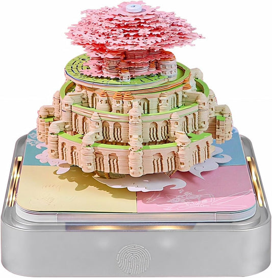 Artistic 3D Calendar 2025 – Tear-Away Note Pad with LED Lights for Inspiration