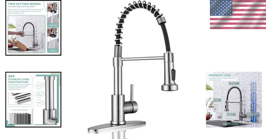 Easy-to-Install Kitchen Faucet with Spot-Resist Finish - Perfect for Any Style