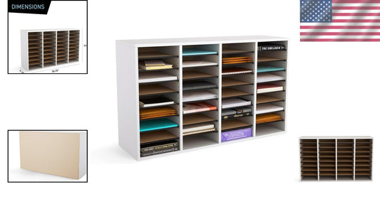 Sturdy Adjustable Literature Organizer - 36 Compartment Solution for Home Office