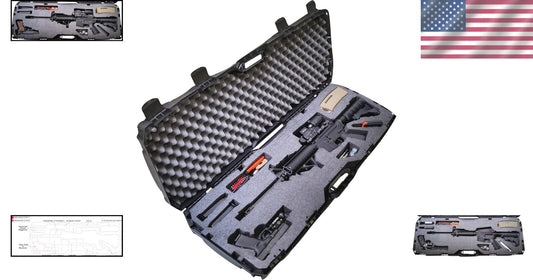 Portable Rifle Case with Snap Closure and Custom Foam for Organized Transport