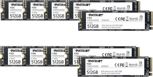 Patriot P300 512GB SSD NVMe 10-Pack - Ultimate Reliability and Performance