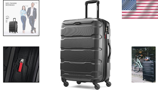 Effortless 24-Inch Hardside Luggage with Spinner Wheels - Omni PC Collection