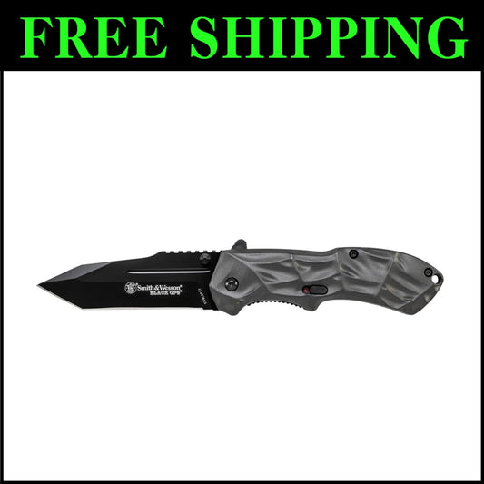 Lightweight 3.4in Tanto Blade Knife with Assisted Opening & Aluminum Handle