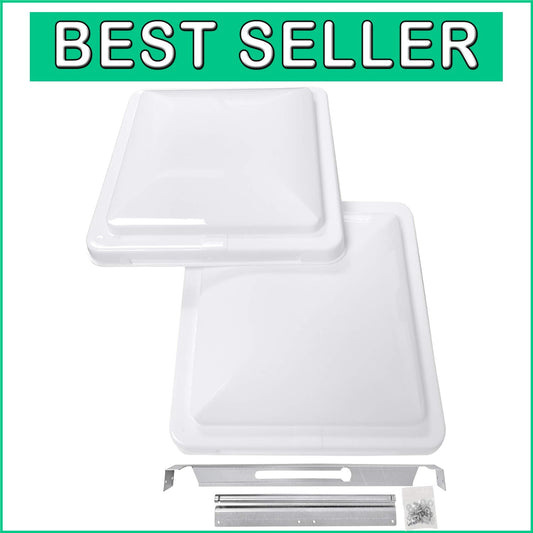 Durable Plastic RV Roof Vent Covers - Universal 14 Inch Replacement for Trailers
