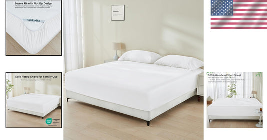 300 Thread Count Bamboo Rayon Full Set - Cooling Fitted Sheet & Pillowcases