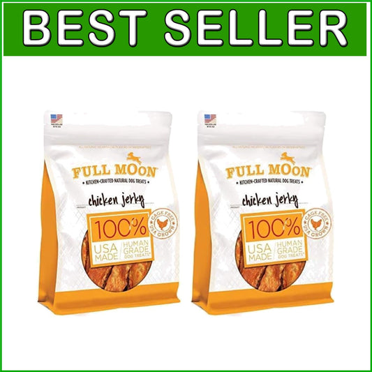 Healthy & Delicious Chicken Jerky Dog Treats - 2 x 12oz Packs, All Life Stages