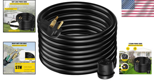 Flexible 30A Welder Extension Cable - 50FT STW Rated for Outdoor Use 250V