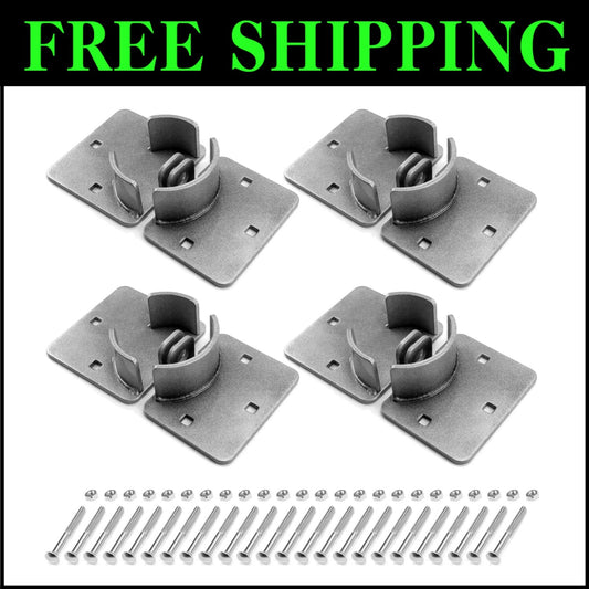 Compact 4 Pack of High-Security Steel Puck Locks for Ultimate Protection
