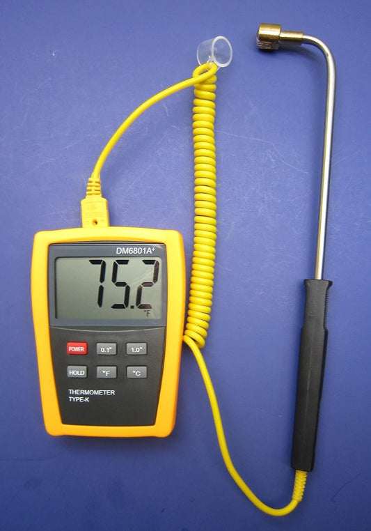 Professional Digital Thermocouple Thermometer - 932°F Surface Probe Included