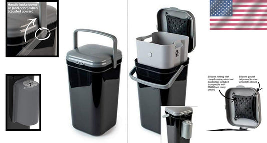 Transparent Outdoor Dog Waste Bin - Easy Clean-up with Built-in Deodorizer