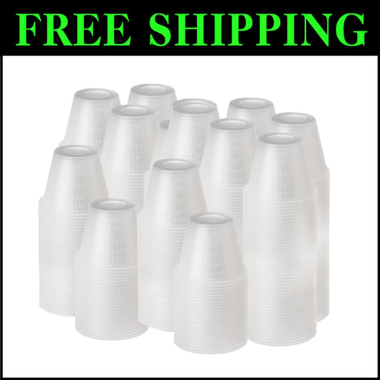 2000 Count Graduated 1 Oz Disposable Plastic Medicine Cups for Precise Mixing