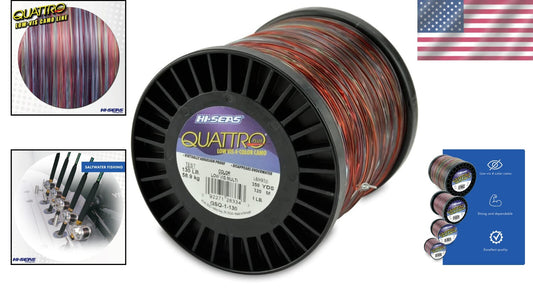 Stealthy 130 lb Monofilament Fishing Line - 350 Yard Low-Vis Camo Spool
