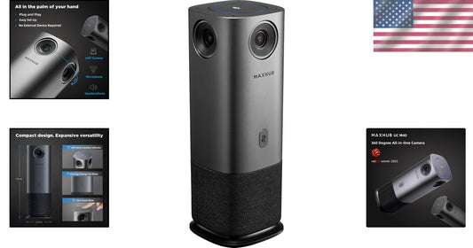 MAXHUB 360-Degree 4K Smart Video Conference Camera with Auto Speaker Tracking