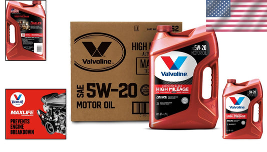 5W-20 Synthetic Blend Motor Oil - 3-Pack Case with Advanced Engine Protection