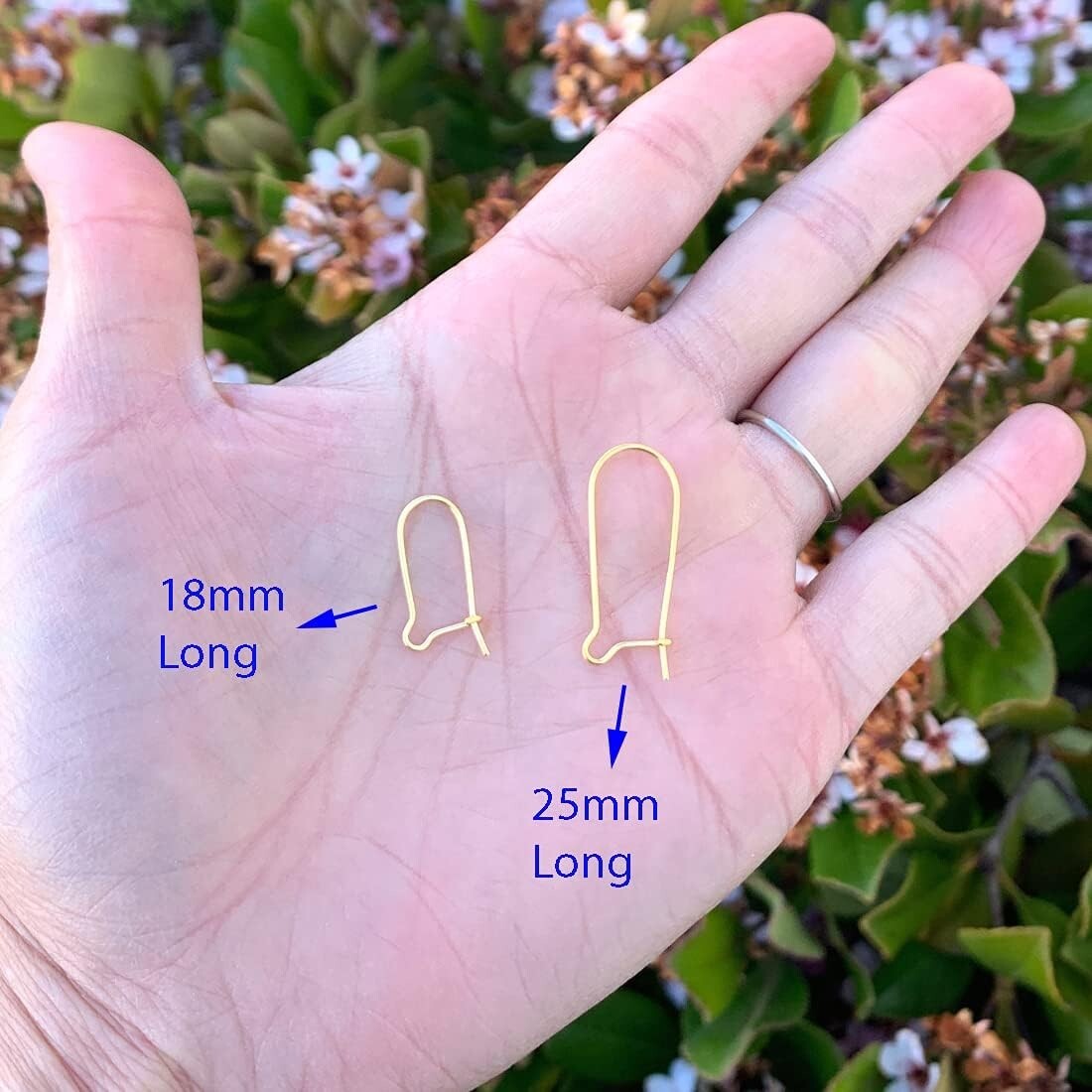 30pcs Gold Plated Sterling Silver Kidney Earring Hooks for Elegant DIY Jewelry