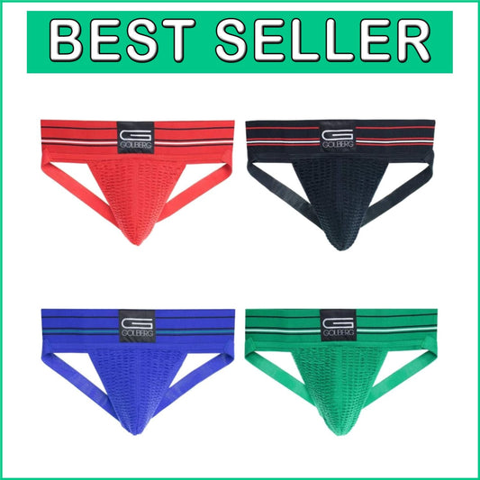 4-Pack Men’s Athletic Supporters in Assorted Colors with Comfort Waistband