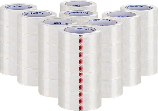 Clear BOPP Packing Tape - 36 Rolls, 2.7mil Thick, Perfect for Home & Office Use