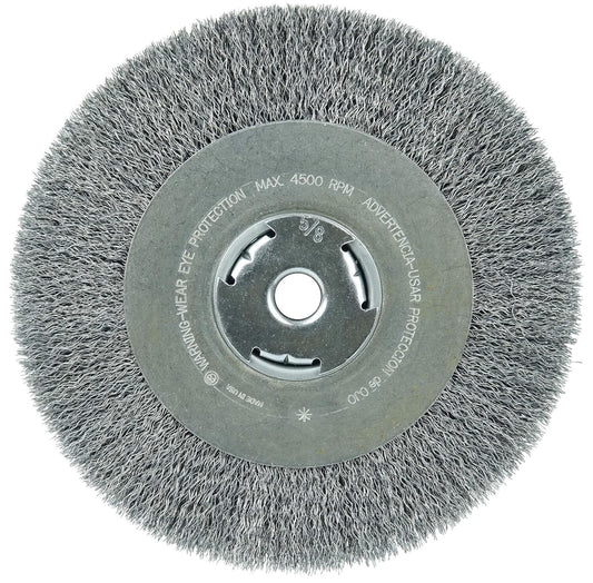 Efficient 8" Crimped Wire Wheel for Bench Grinders – Cost-Effective Performance