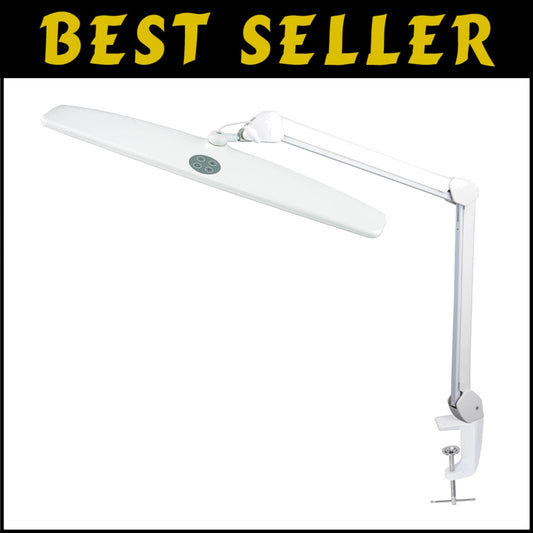 Lacquered LED Task Lamp - 84PS SMD, 3 Modes, Clamp Mount for Home & Office