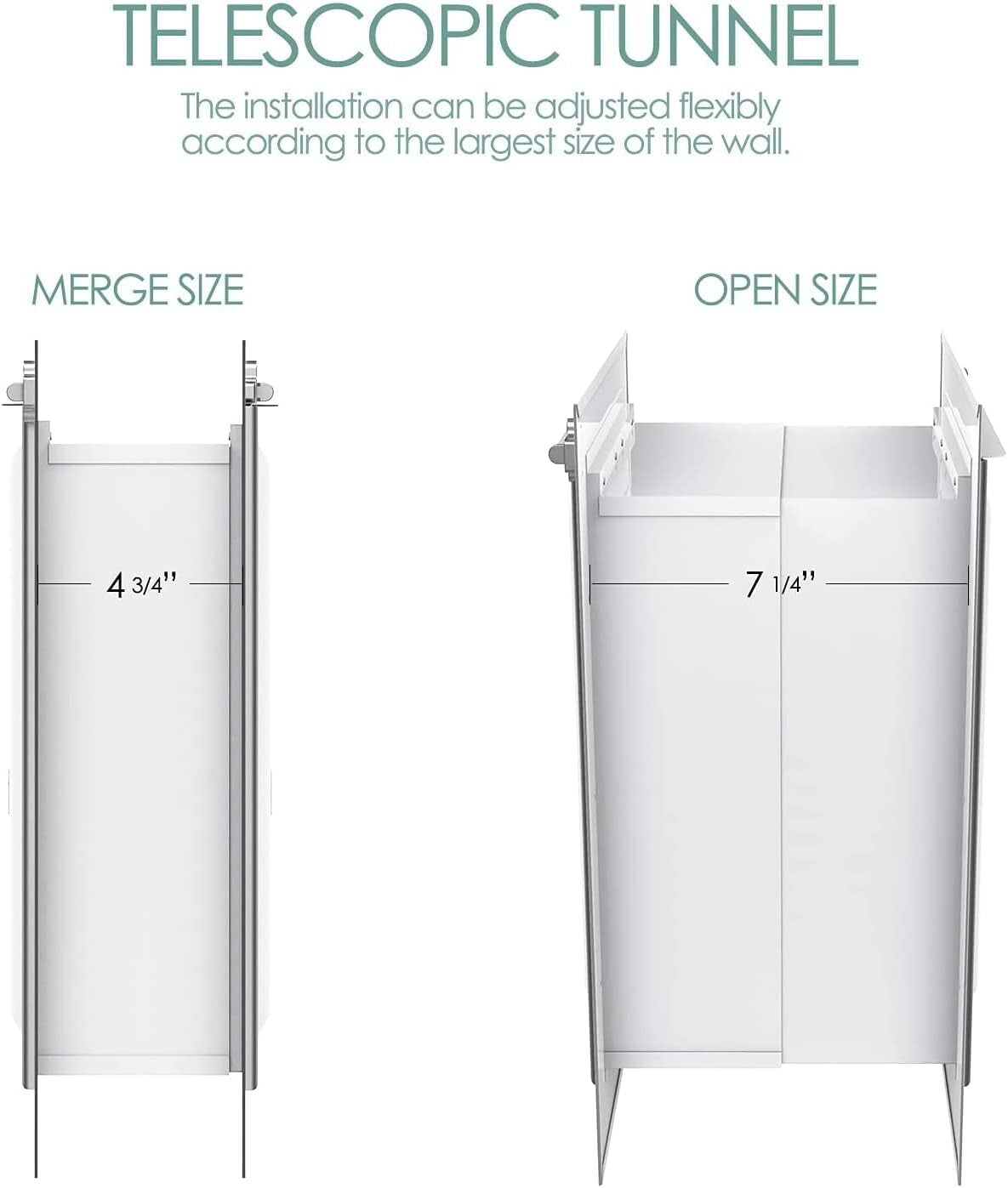 Energy-Efficient Large Pet Door with Telescoping Tunnel for Easy Access