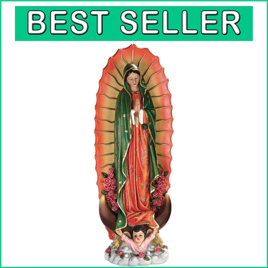 Stunning 23-Inch Virgin of Guadalupe Statue for Faith-Inspired Home Decor