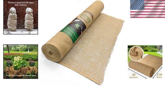 Customizable Natural Jute Burlap Roll 40"x150' - Premium Solution for Gardeners