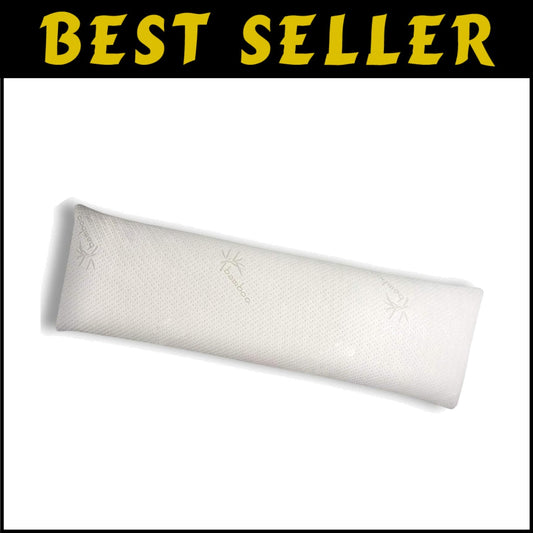 Adjustable Shredded Memory Foam Body Pillow - Allergy-Friendly & Firm Support