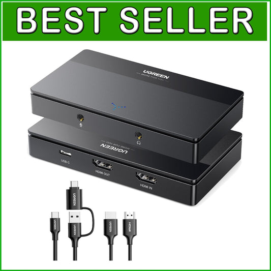 4K Video Capture Card - 1080P 60FPS USB/Type-C HDMI for Gaming & Streaming