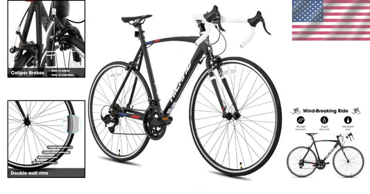 High-Performance 700C HILAND Road Bike for Men & Women - Lightweight Aluminum