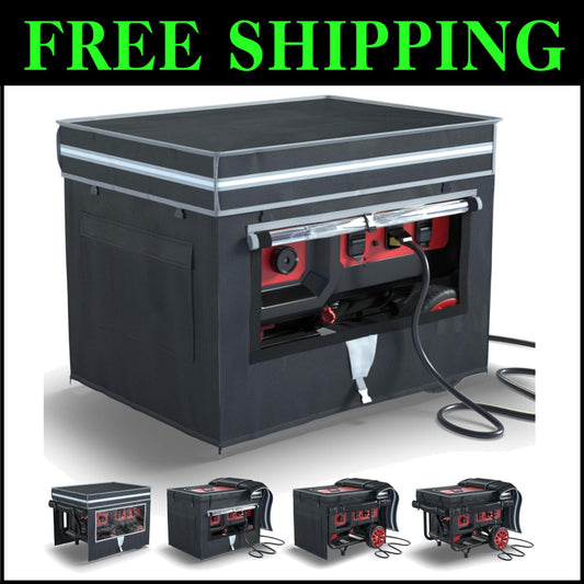 Professional Running Generator Cover with Tool Pockets - 32X24X24 Waterproof