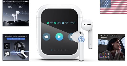 Seamless Communication with 144 Language Translator Earbuds and Offline Packs