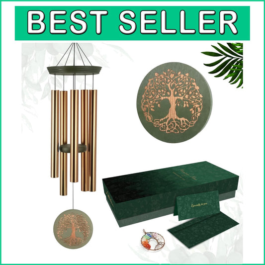 Classic 36" Tree of Life Wind Chimes - Outdoor Gift Box for Special Occasions