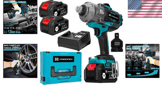 High Torque 3/4 Inch Brushless Impact Wrench - 5500RPM Power for Professionals