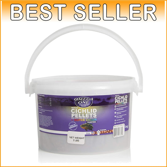 Sustainable 2 lb Cichlid Pellets from Wild-Caught Alaskan Seafood - No Fishmeal