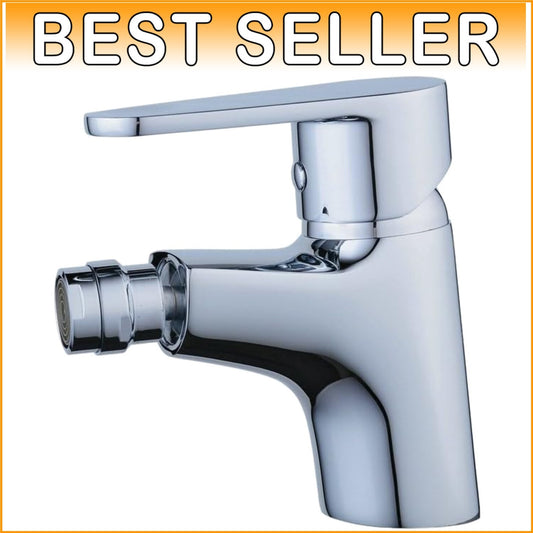 Chrome Bath Bidet Faucet with Single Hole and Swivel Aerator - Modern Elegance