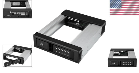 Aluminum Hot Swap Bay for 3.5" SATA/SAS Drives - 6Gbps Transfer Speeds