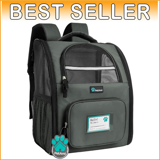Large Capacity Cat Carrier Backpack - Ideal for Traveling and Hiking Adventures